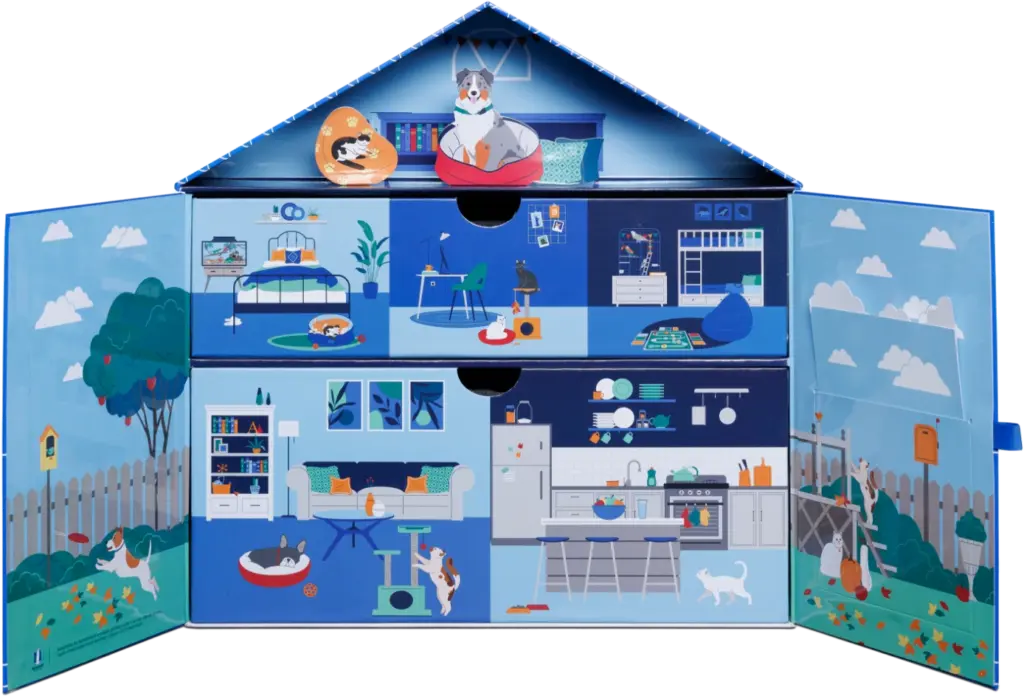 opened large house display